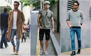 distress jeans