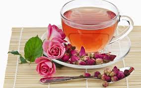 rose petal green tea
